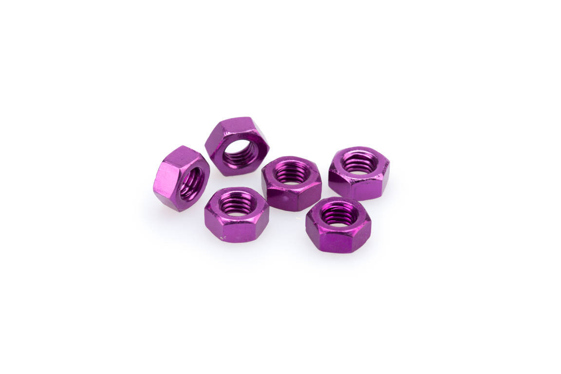 Nuts PUIG ANODIZED 0863L violet M8 (6pcs)
