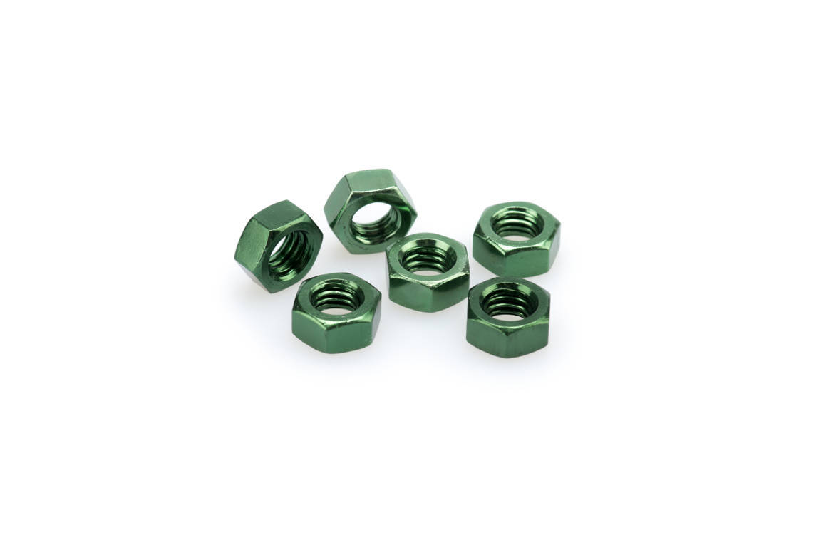 Nuts PUIG ANODIZED 0863V green M8 (6pcs)