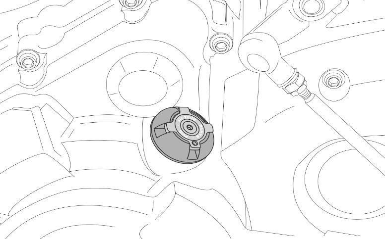 Plug oil cap PUIG 1291A plavi