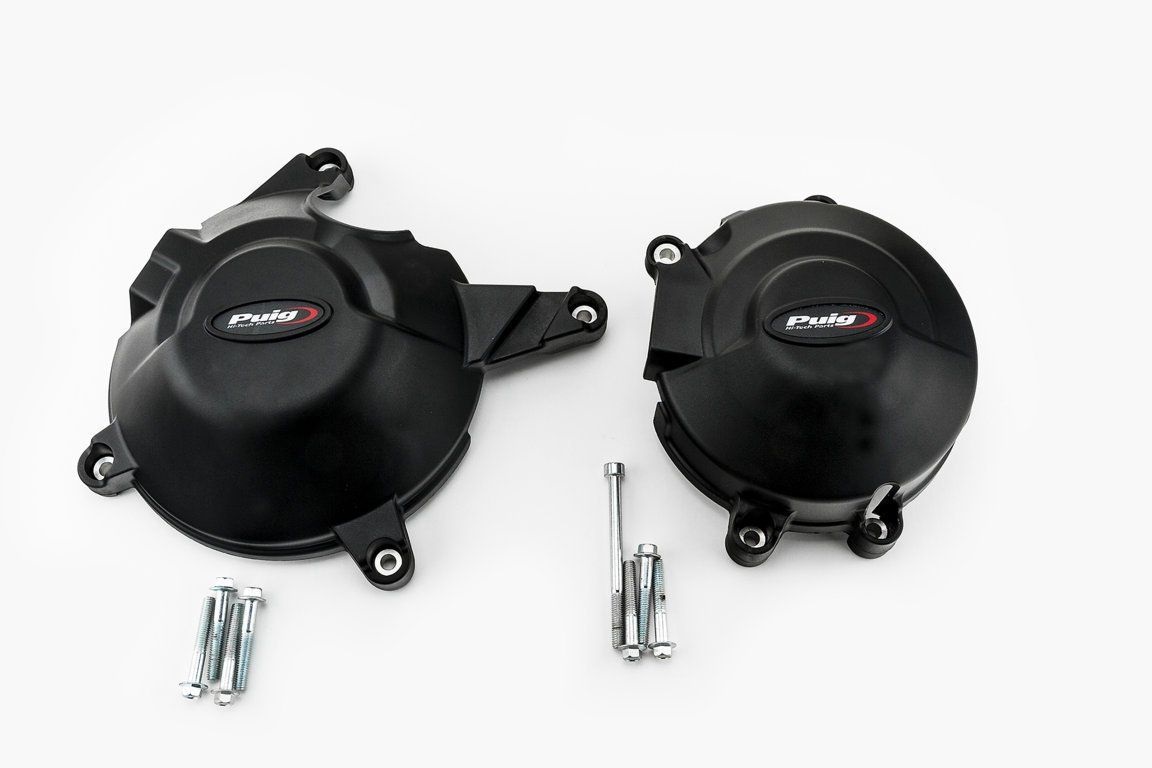  Engine protective covers PUIG 20131N Crni included right and left caps