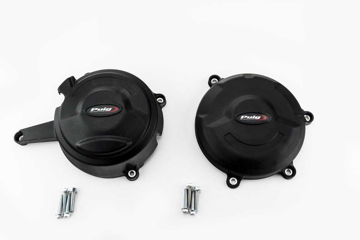 Engine protective covers PUIG 20138N Crni included right and left caps