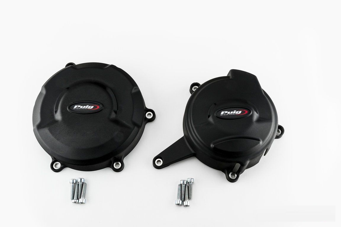  Engine protective covers PUIG 20139N Crni included right and left caps