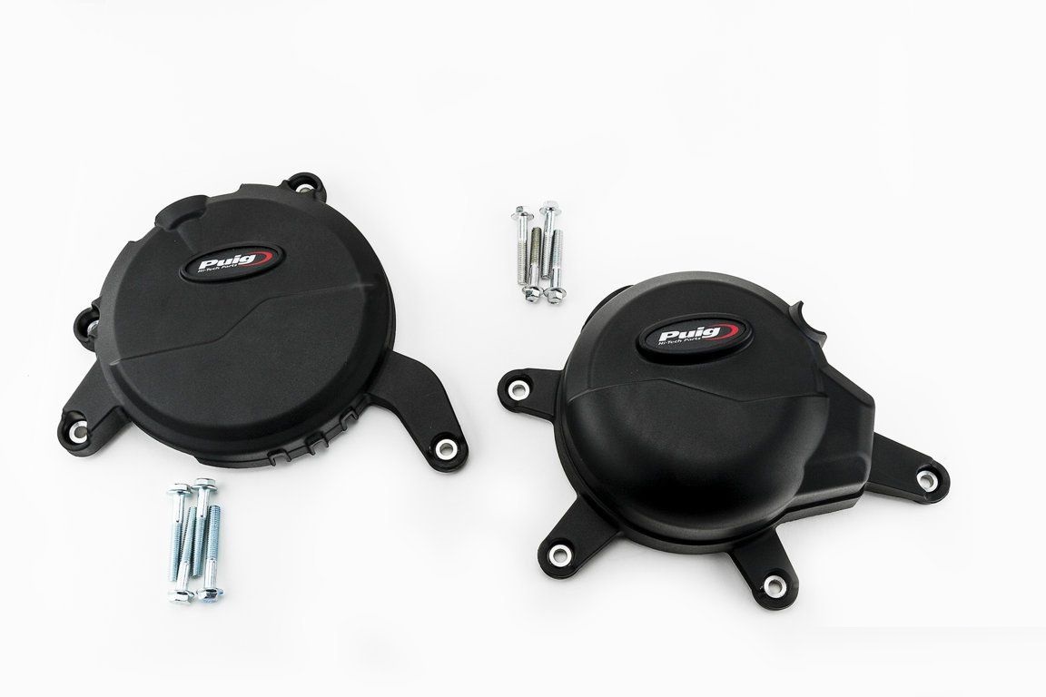  Engine protective covers PUIG 20141N Crni included right and left caps