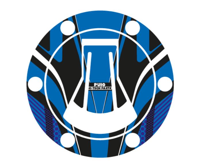 Fuel cap cover PUIG RADIKAL 20614A plavi