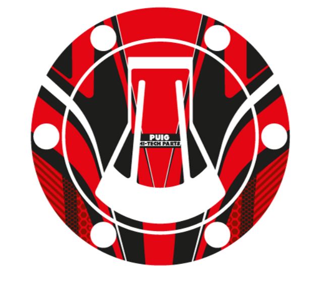 Fuel cap cover PUIG RADIKAL 20614R crven
