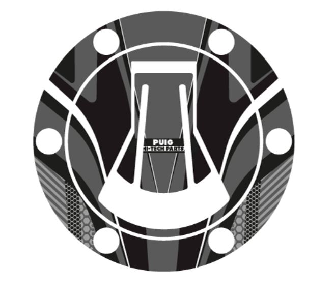 Fuel cap cover PUIG RADIKAL 20614U grey