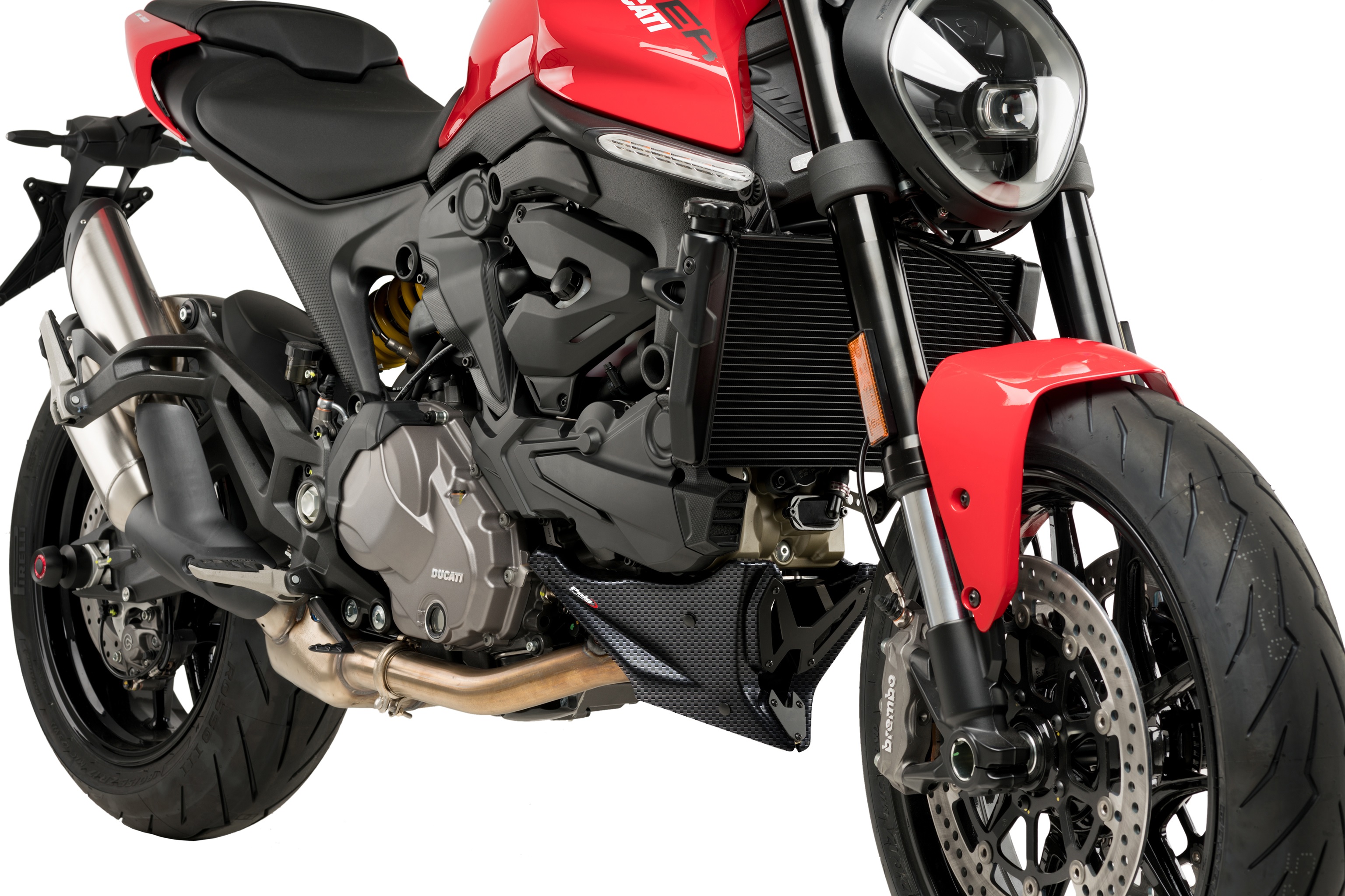Engine spoiler PUIG 20714C carbon look