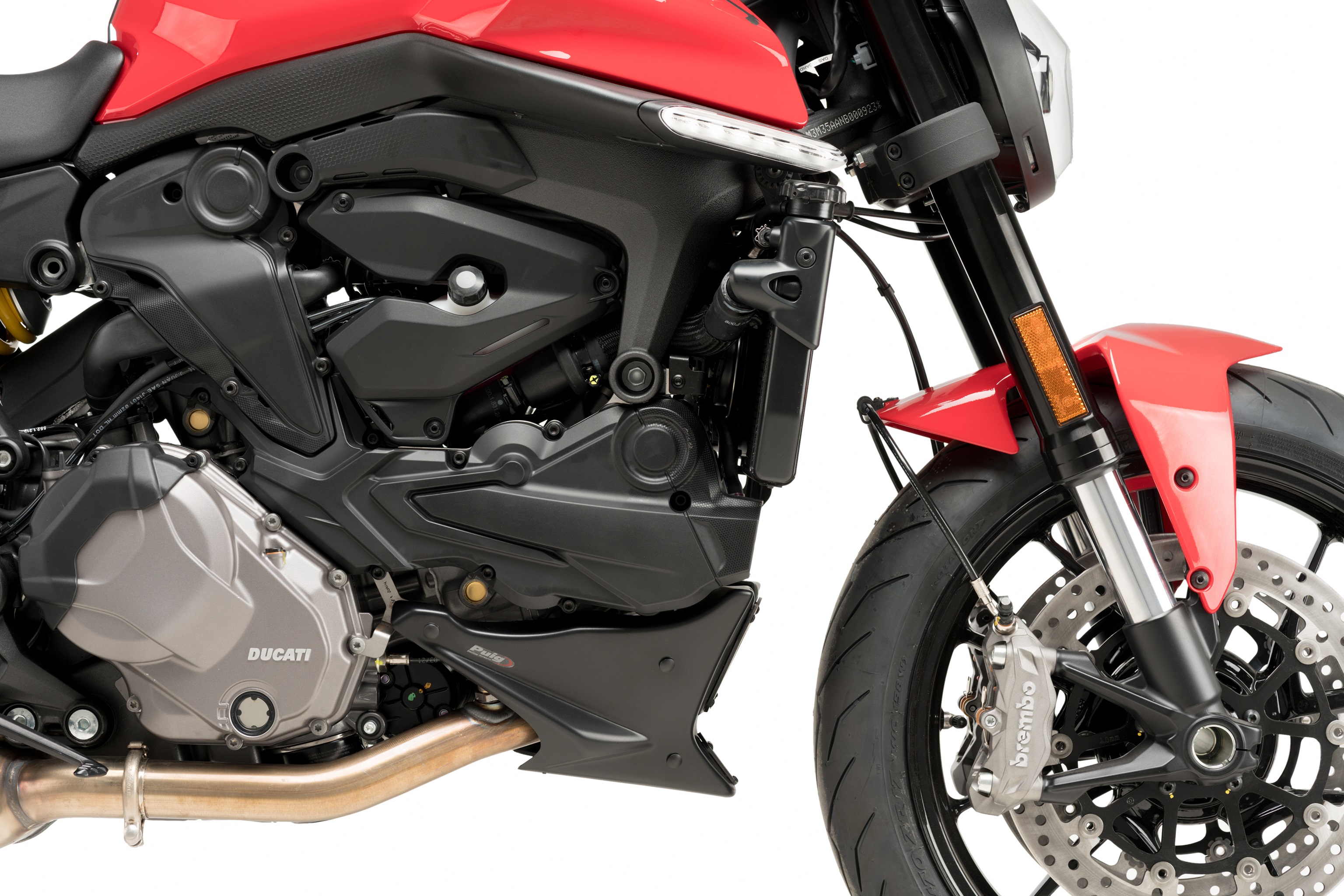 Engine spoiler PUIG 20714J matt black