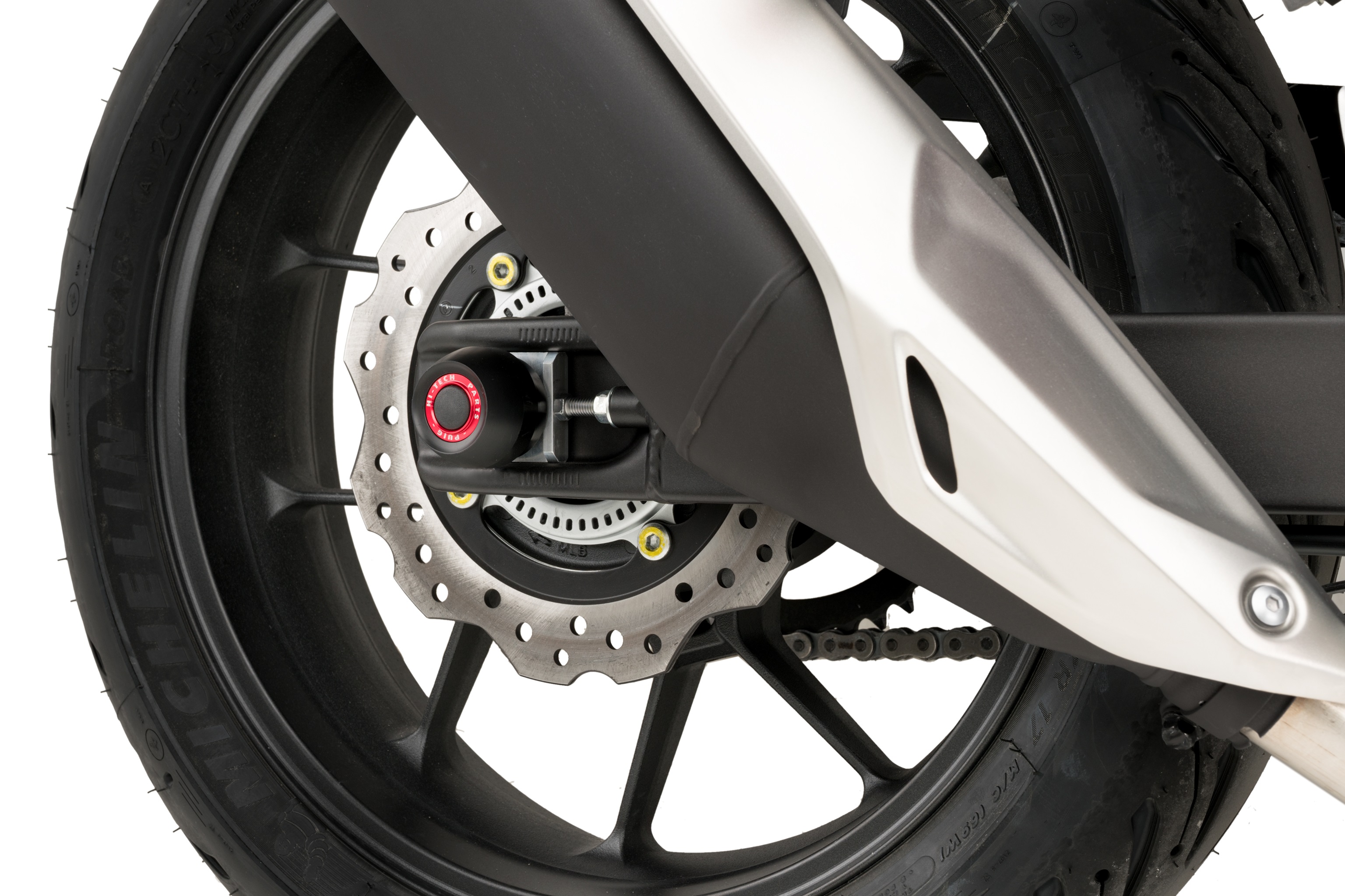 Axle sliders PUIG PHB19 21497N Crni without color caps, rear