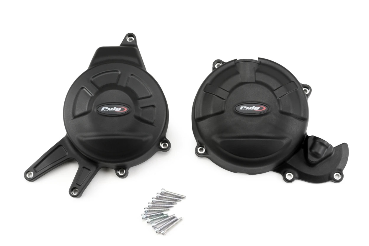Engine covers PUIG Track for Championship 21500N Crni