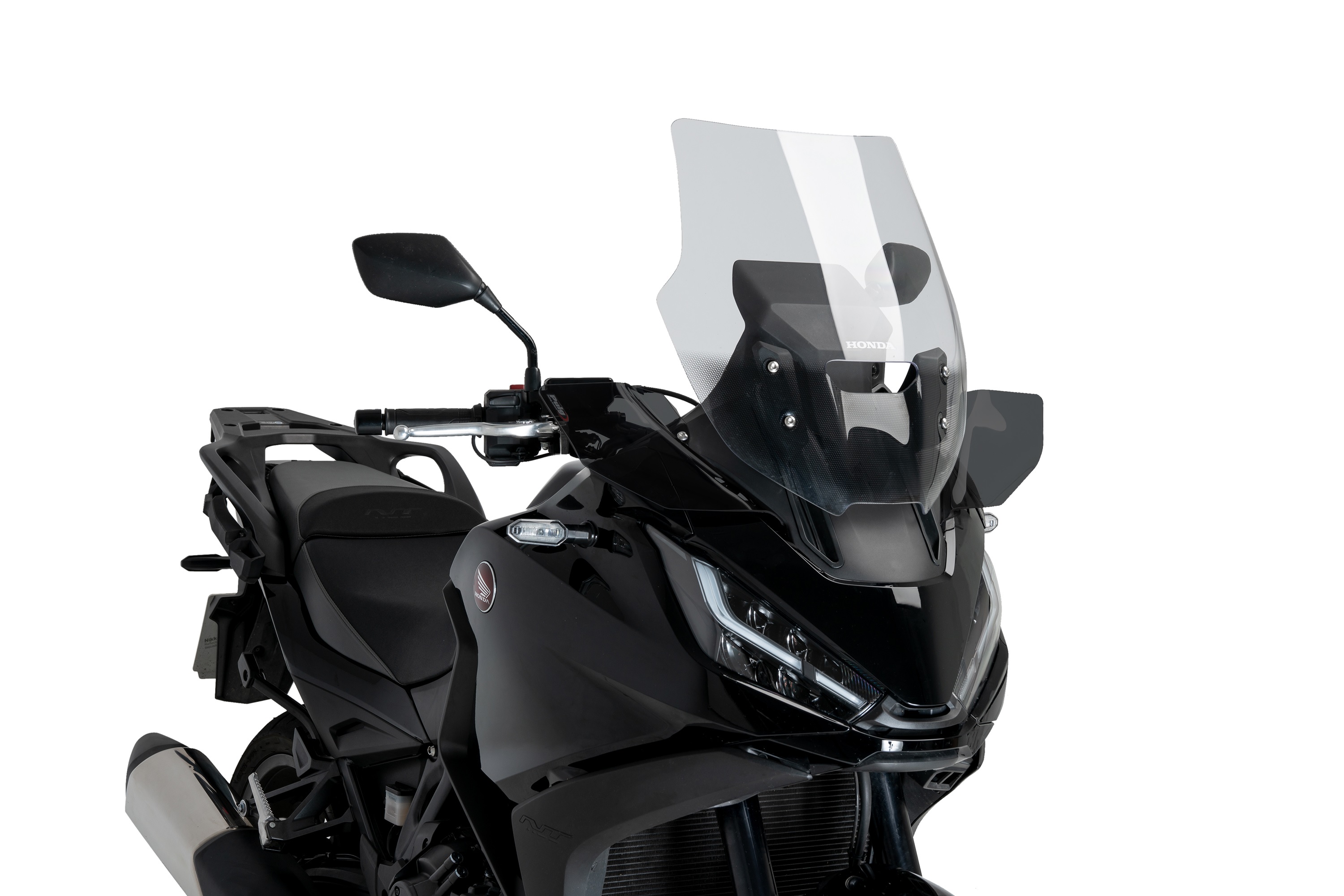 Extended front deflectors PUIG 21578F dark smoke