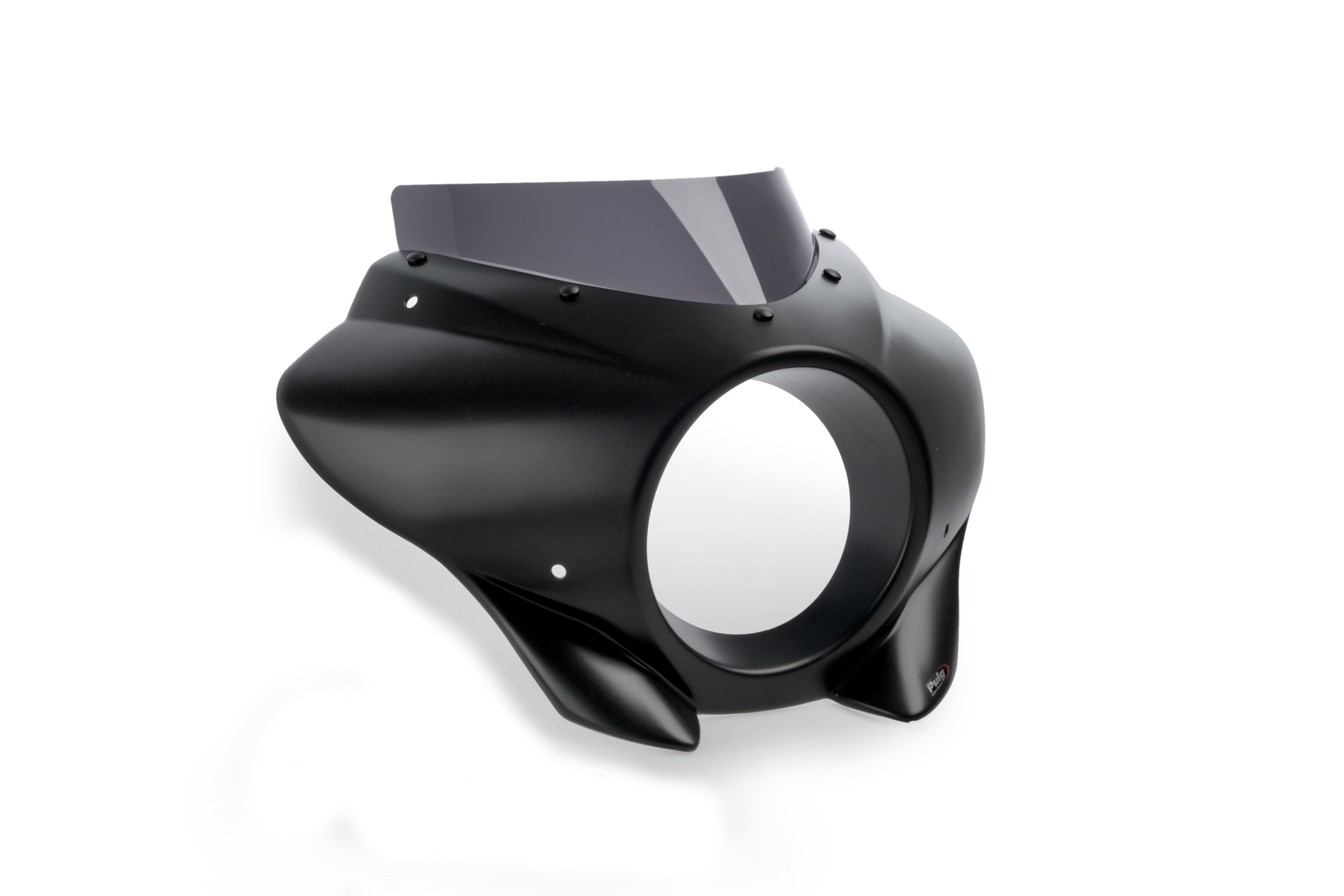 Semifairing PUIG MIRAGE SPORT 21604F dark smoke matt black housing