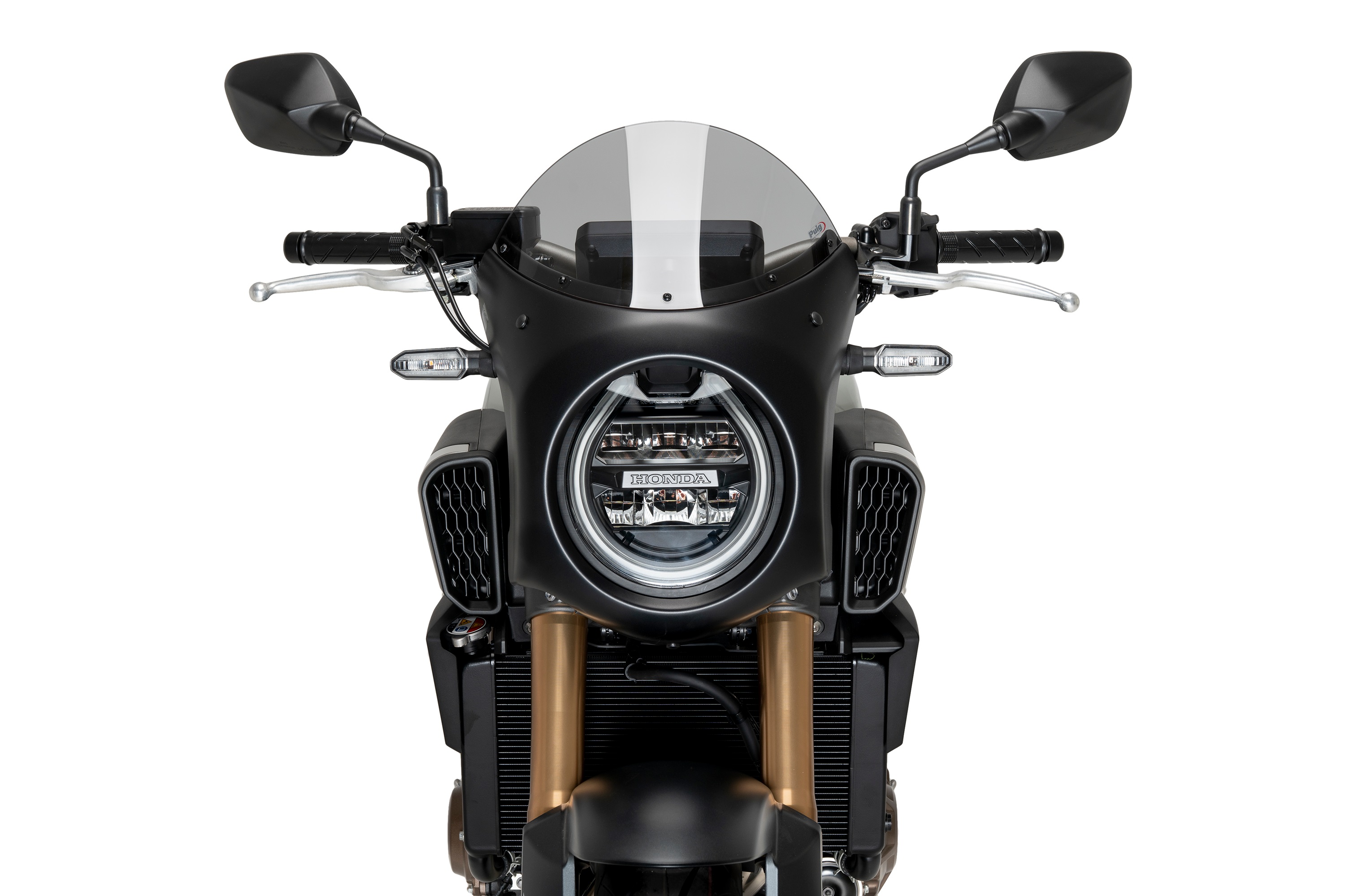 Semifairing PUIG RETRO 21961H smoke black housing