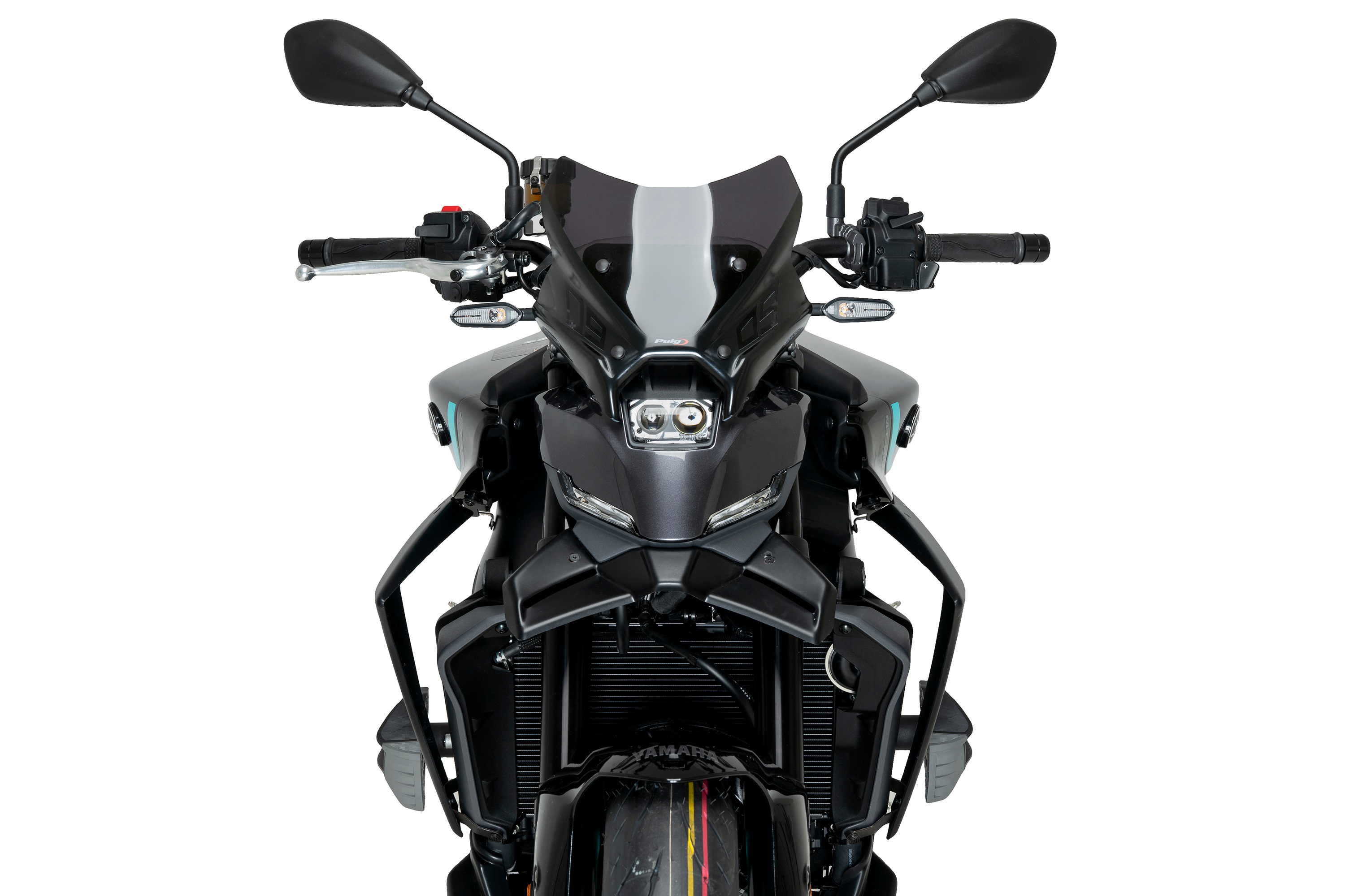 Frontal spoilers PUIG DOWNFORCE 22079J matt black for YAMAHA MT-09 850 / 890 2024-2026