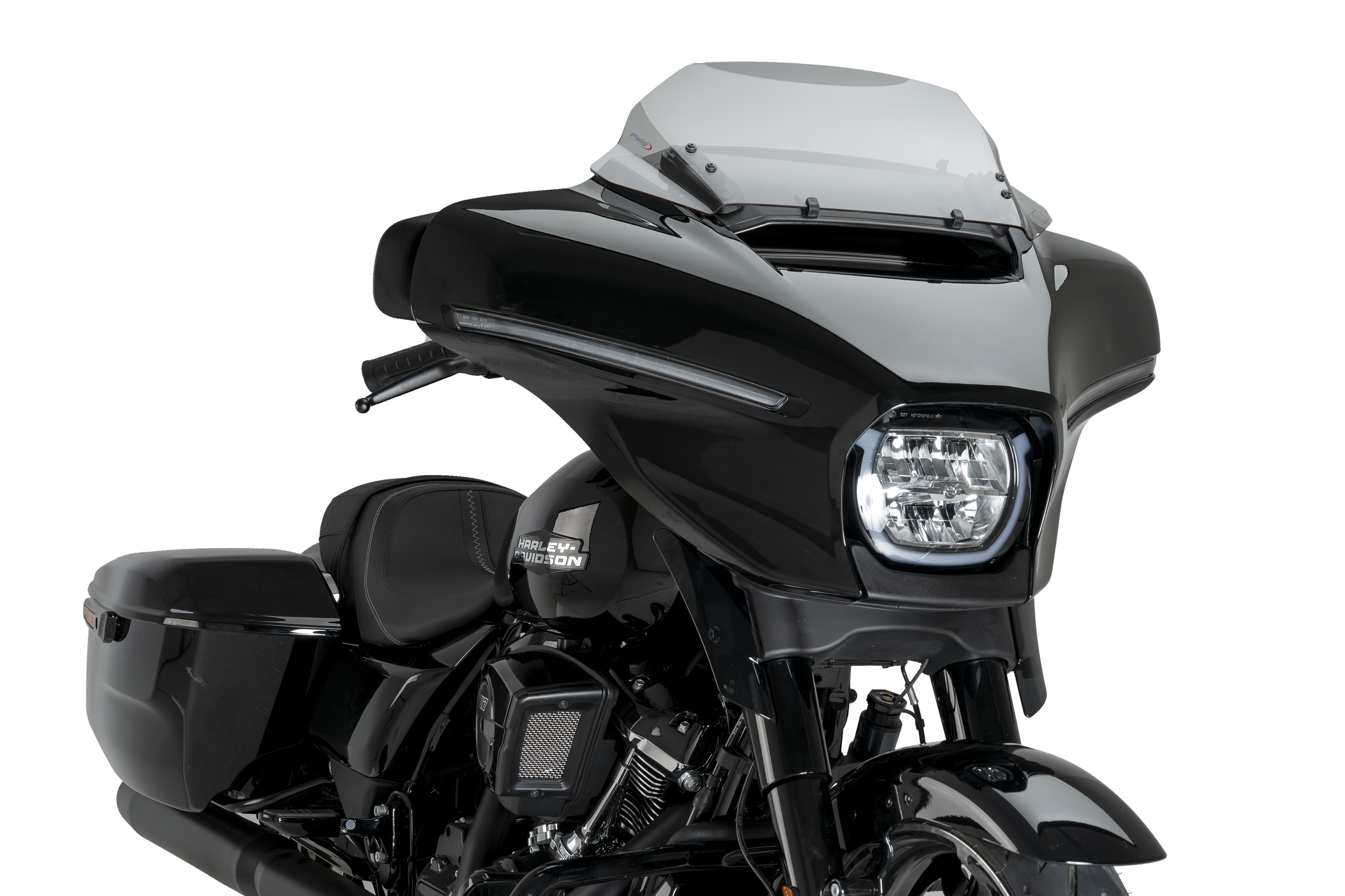 Windscreen PUIG HIGH-ROAD SPORT 22109H smoke for HARLEY DAVIDSON FLHX 1923 Street Glide 2024