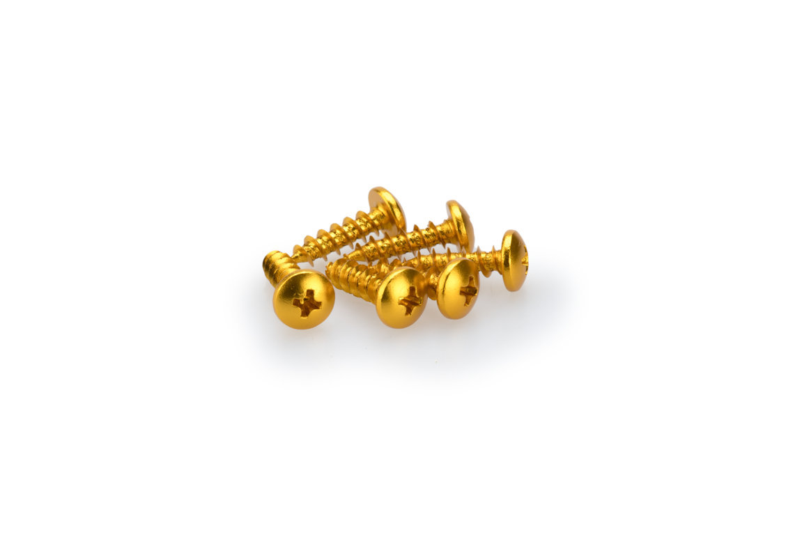 Screws PUIG ANODIZED 2542G yellow M6 x 20mm (6pcs)