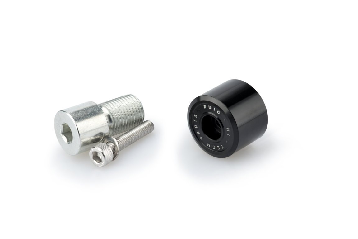 Left bar end weight PUIG 3771N Crni