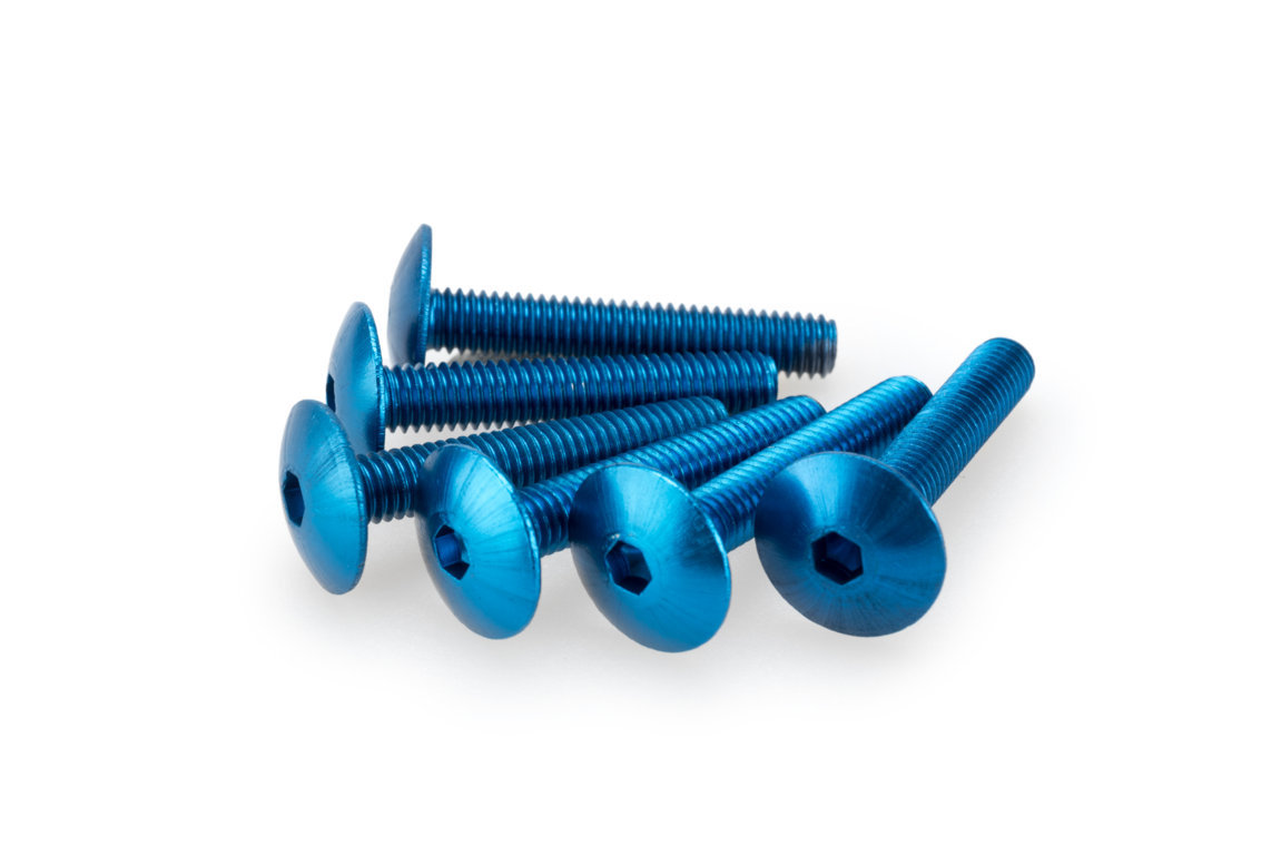 Screws PUIG ANODIZED 3995A plavi M6 x 30mm (6pcs)