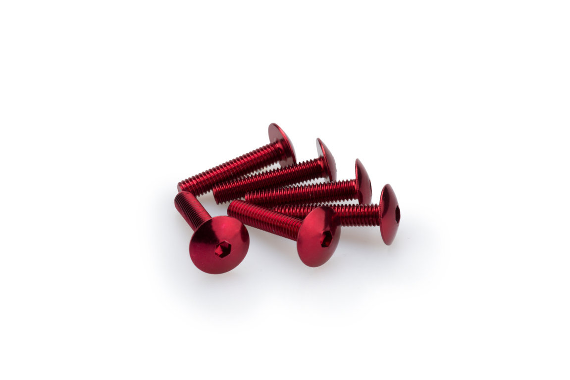 Screws PUIG ANODIZED 3995R crven M6 x 30mm (6pcs)