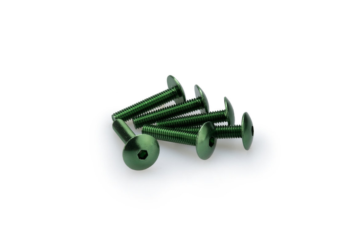 Screws PUIG ANODIZED 3995V green M6 x 30mm (6pcs)