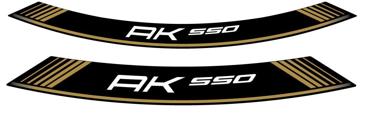 Rim strip PUIG AK550 9630O zlato set of 8 rim strips