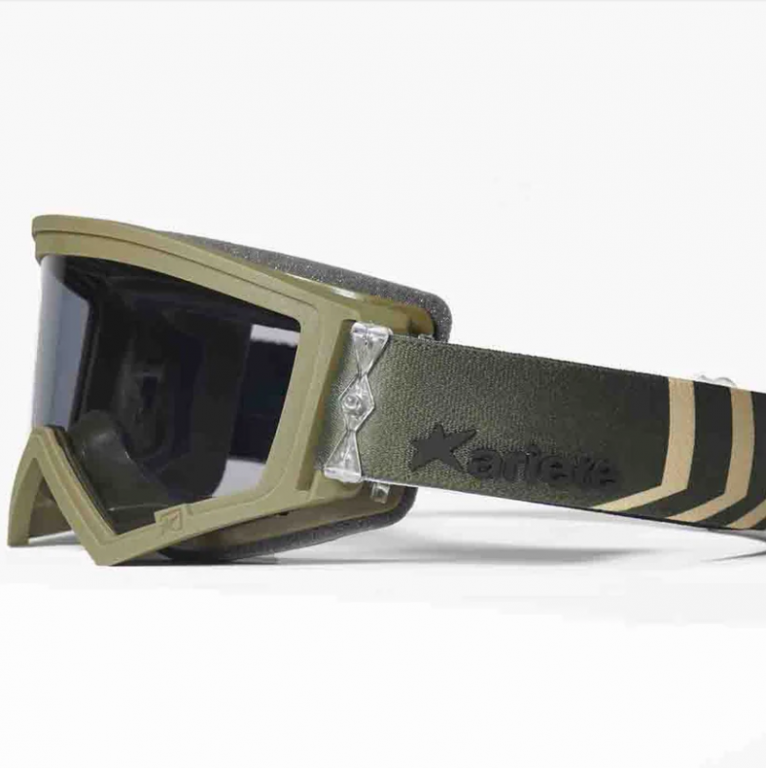 Goggles ARIETE PURAVIDA VIDA 14970-VVVC green / silver lens no pins