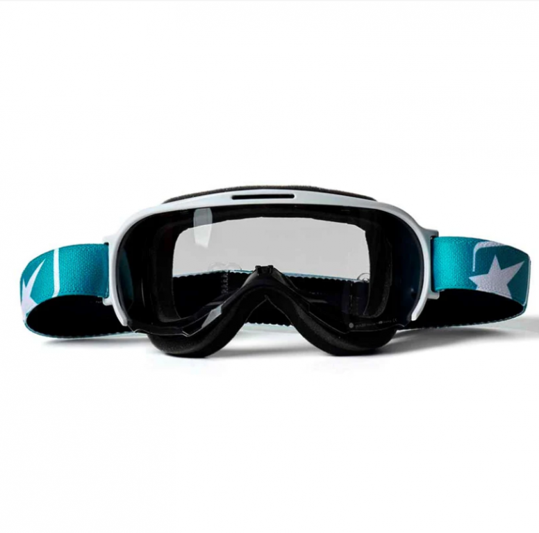 Goggles ARIETE WABI 14980-NBT clear lens White / Turquoise