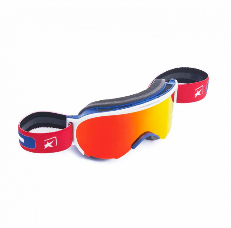 Goggles ARIETE WABI 14980-RABR red multilayer lens Red/Blue