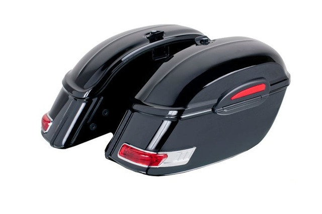 Rigid saddlebag CUSTOMACCES TOURING AR0005N Crni left