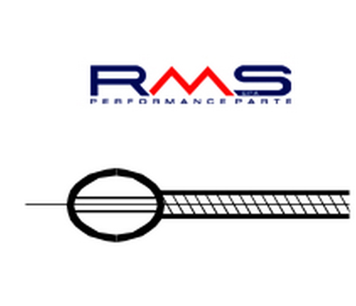 Brake cable RMS 163518030 rear