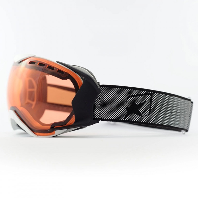Goggles ARIETE MANTIS 13940-BNO white black claws, orange lens