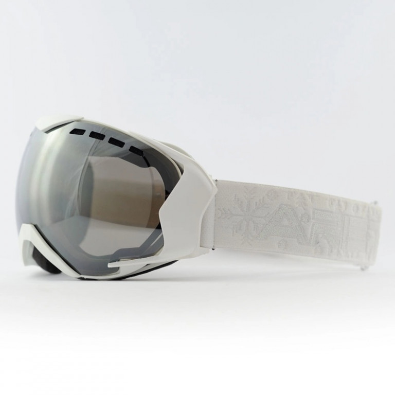 Goggles ARIETE MANTIS 13940-MBBS white white claws, silver mirror lens