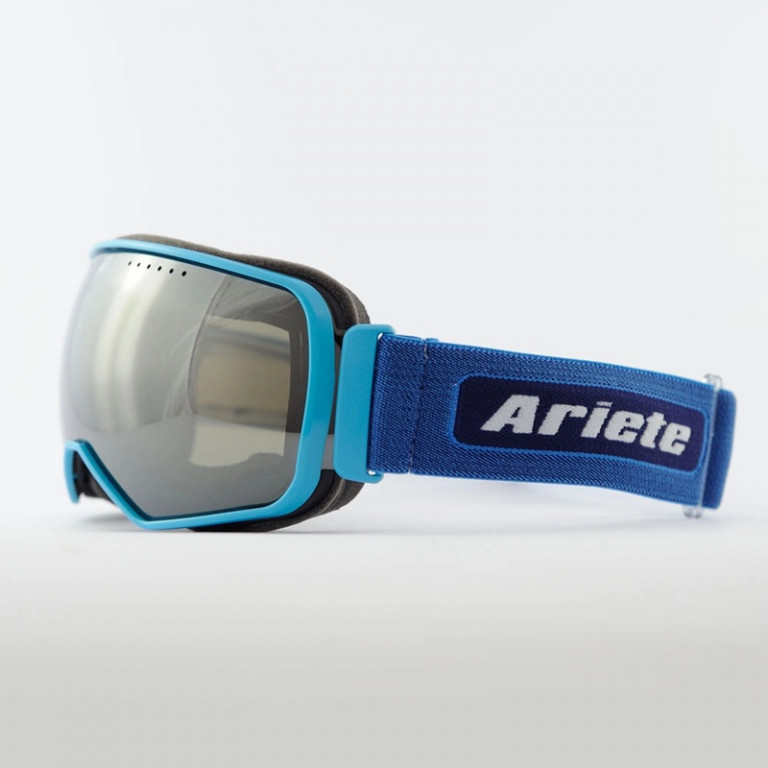 Goggles ARIETE PANORAMA 14900-AMS mirrored lens blue melange strap