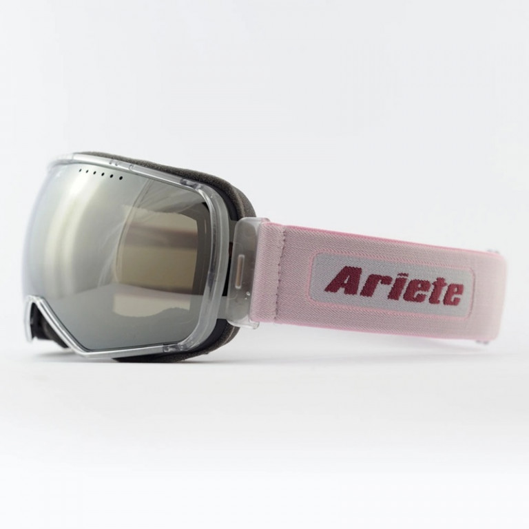 Goggles ARIETE PANORAMA 14900-PMS mirrored lens pink melange strap