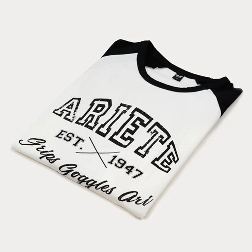 T-Shirt ARIETE LONG 14908-LBS Black and White S