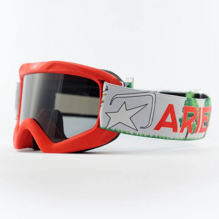 Goggles ARIETE SNOWY - KIDS 14930-RAV red, orange lens OWLS strap
