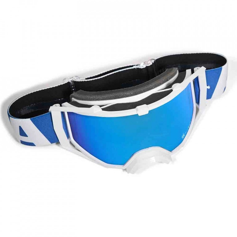 Goggles ARIETE 8K FUTURE 14960-FBBA White blue multi-layer lens