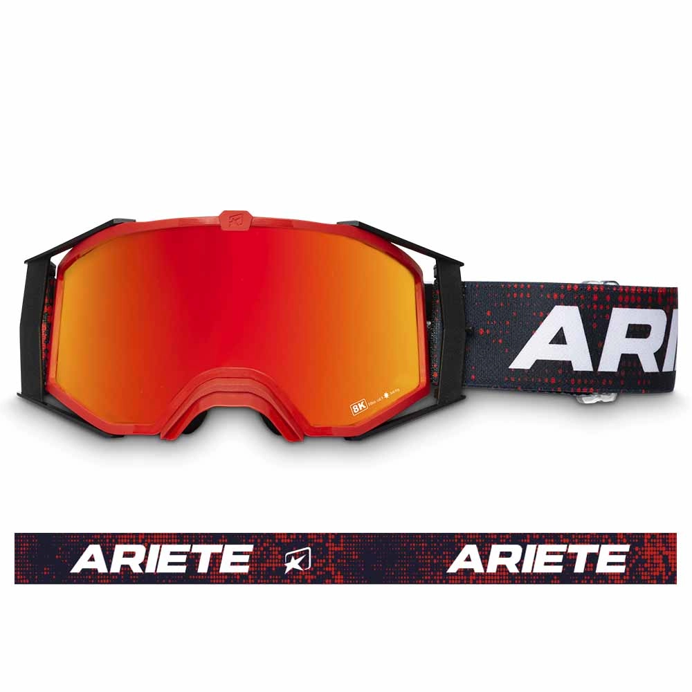 Goggles ARIETE 8K FUTURE 14960-FRNR crven red multi-layer lens