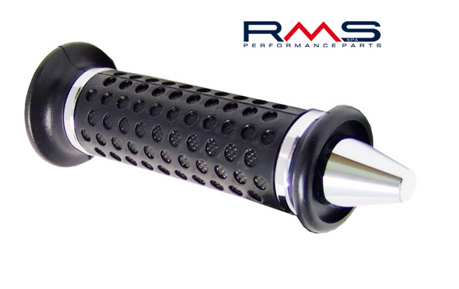 Hand grips RMS 184160330 black/silver end