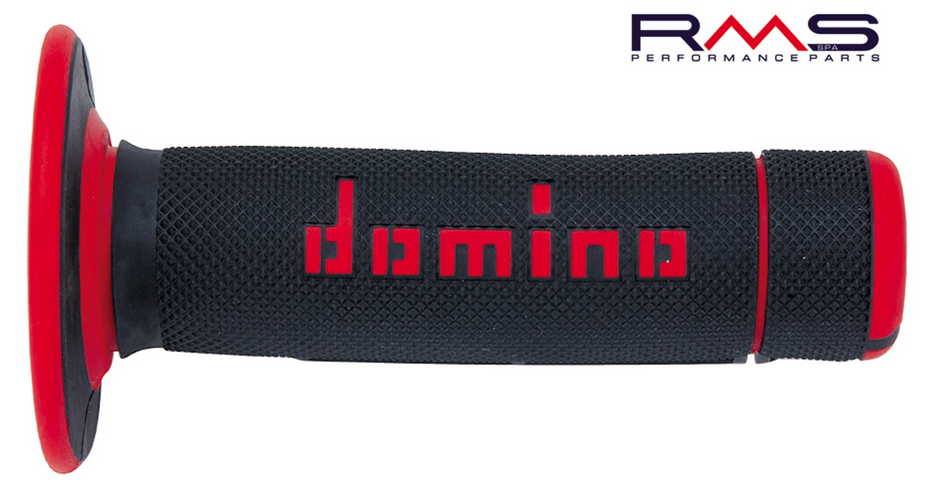Hand grips DOMINO 184160430 black/red DOMINO