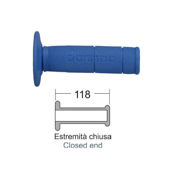 Gripi DOMINO CROSS-ENDURO 184170080 plavi 118 mm
