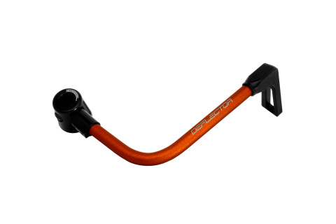 Lever guard ACCOSSATO DE001 with orange hose and joint right, aluminium