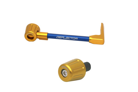 Lever guard in aluminium + left end ACCOSSATO DE004 with blue hose and joint right