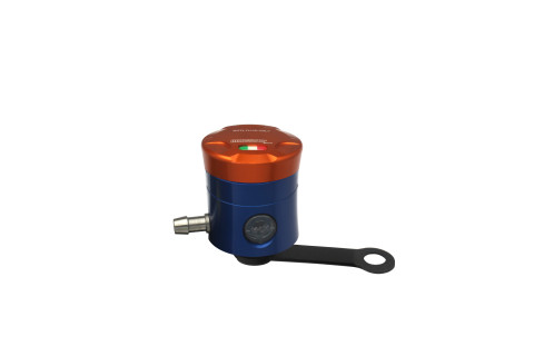 Brake fluid reservoir ACCOSSATO CNC-worked FU057 straight bracket included orange