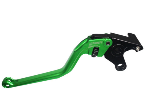 Clutch Lever ACCOSSATO ESS031 fixed CNC-worked aluminium, green