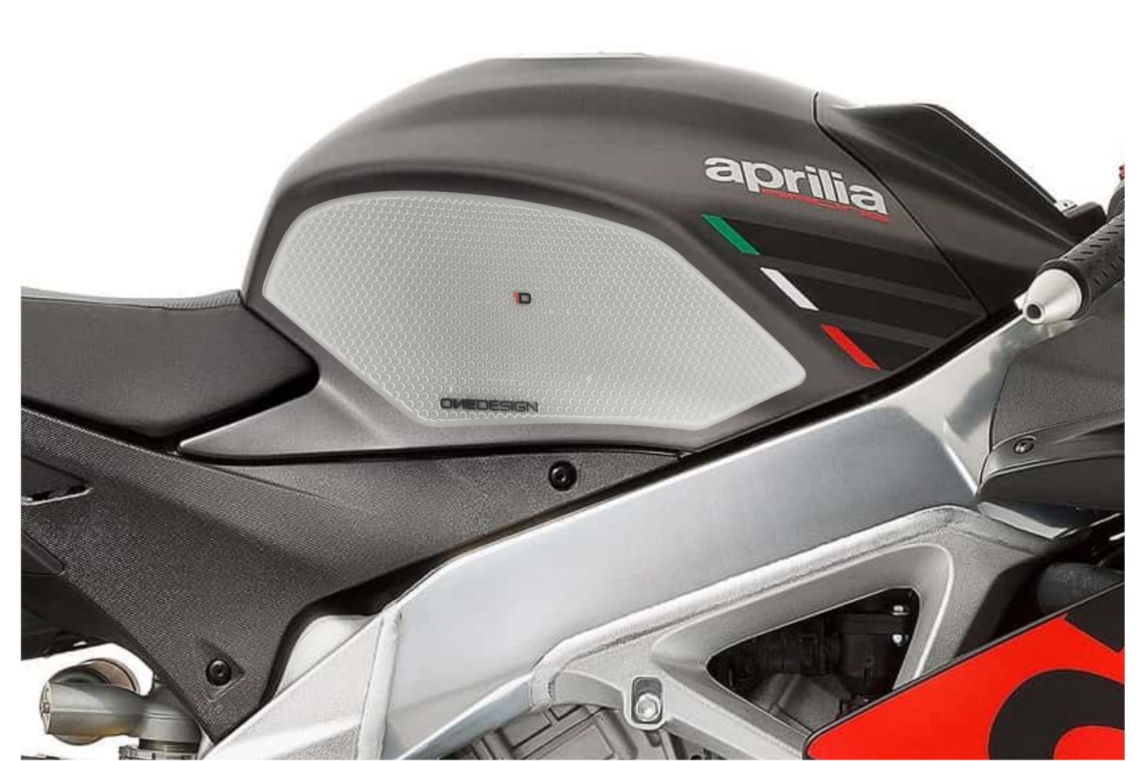 Tank side protectors PUIG ANTI-SLIP 20060W clear