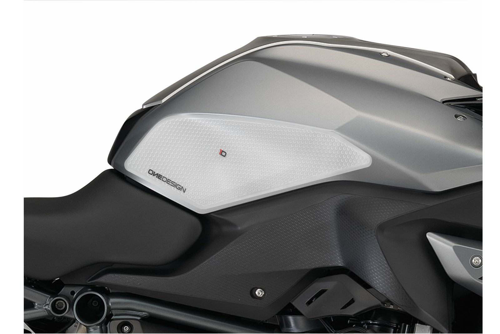 Tank side protectors PUIG ANTI-SLIP 20064W clear