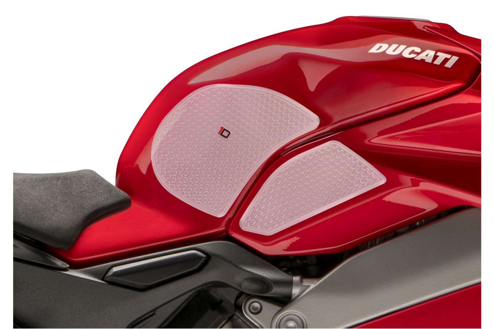 Tank side protectors PUIG ANTI-SLIP 20067W clear