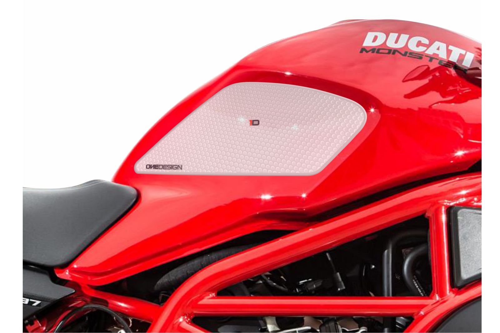 Tank side protectors PUIG ANTI-SLIP 20068W clear