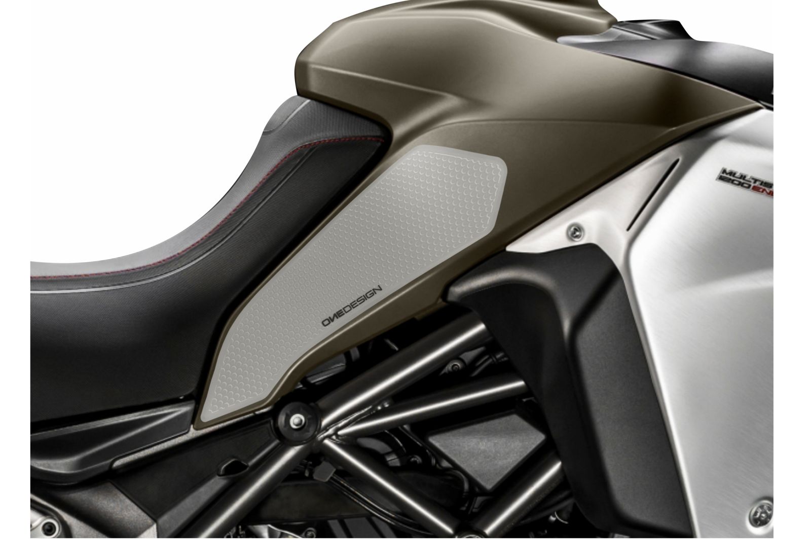 Tank side protectors PUIG ANTI-SLIP 20070W clear